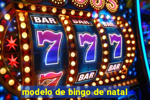 modelo de bingo de natal